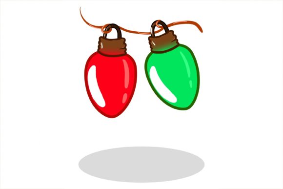 A Two Red Green Lamp Christmas: Festive Illustrations