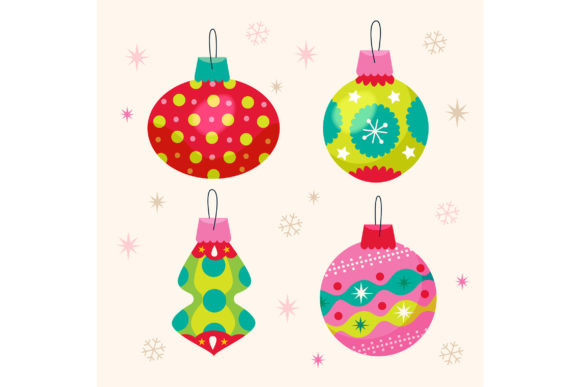 Christmas Ball Ornaments 01: Illustrations for Sellers