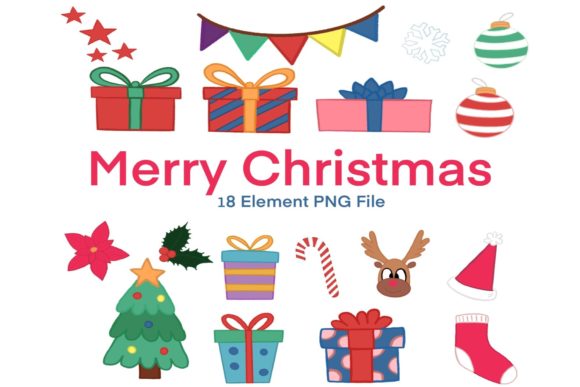 Christmas Doodle Hand Draw Clipart: Perfect Illustrations