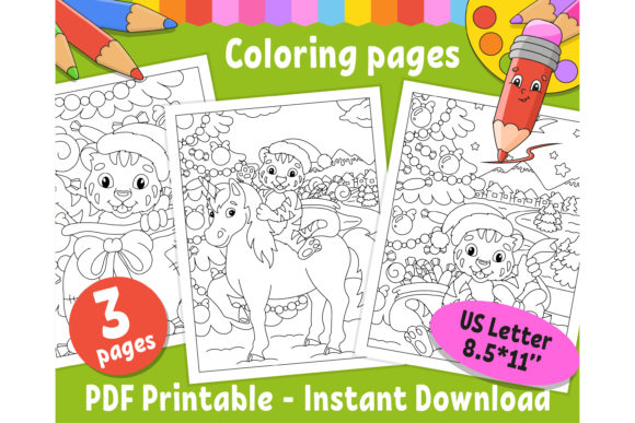 Christmas Tiger, Unicorn Illustrations Review