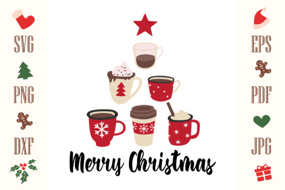 Christmas Tree Christmas Mug: Festive Illustrations