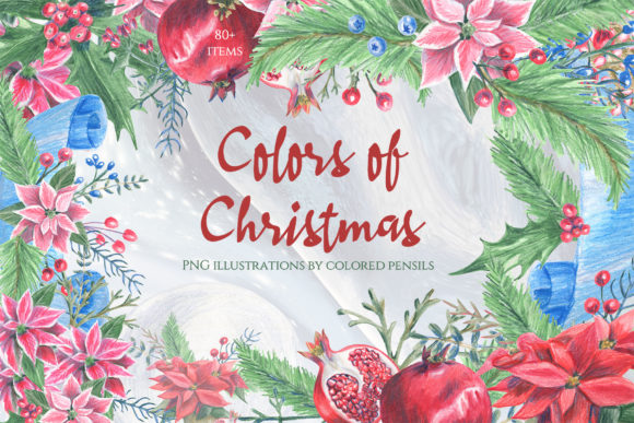 Colors of Christmas: Large Set Illustrations Review