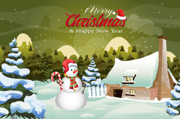 Happy New Year Merry Christmas Cartoon Illustrations Review