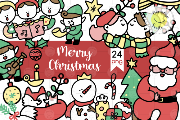 🎄 Merry Christmas Clipart: Festive Illustrations for Brands