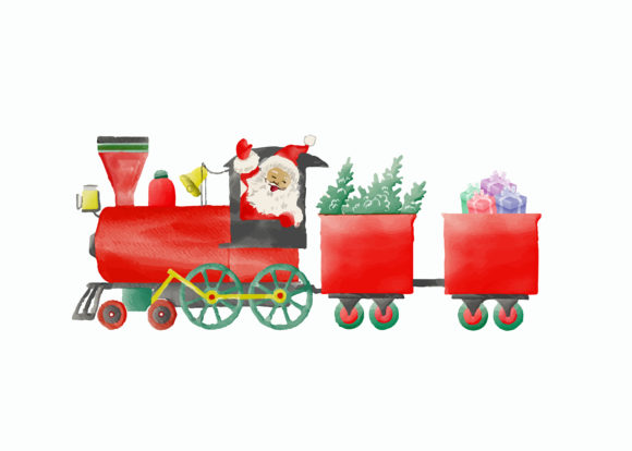 Merry Christmas Hand Drew Train: A Designer's Review