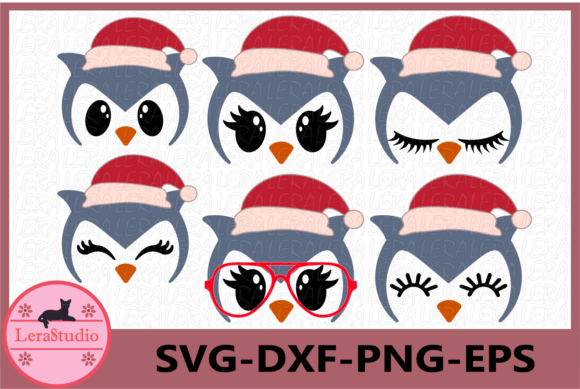 Owl Face, Christmas: Festive Illustrations for Design