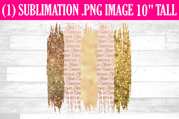 Pink Christmas Brush Strokes Sublimation: Festive Illustrations