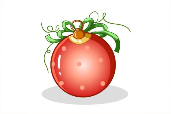 Red Christmas Ball with Green Ribbon Review