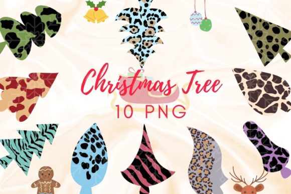 Review: Christmas Tree with Animal Skin Clipart for Embroidery