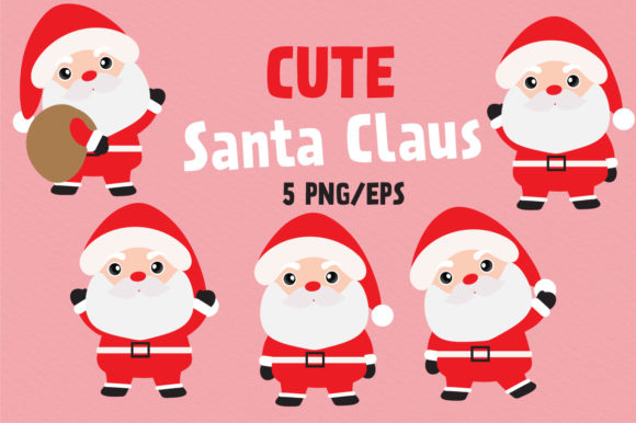 Santa Claus Cartoon Christmas: Festive Illustrations