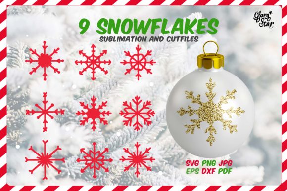 Snowflakes Set for Christmas: Premium Illustrations